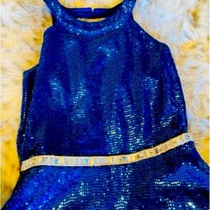 TWEEN DIVA 💙 Blue maxi dress sparkling dress SIZE 12